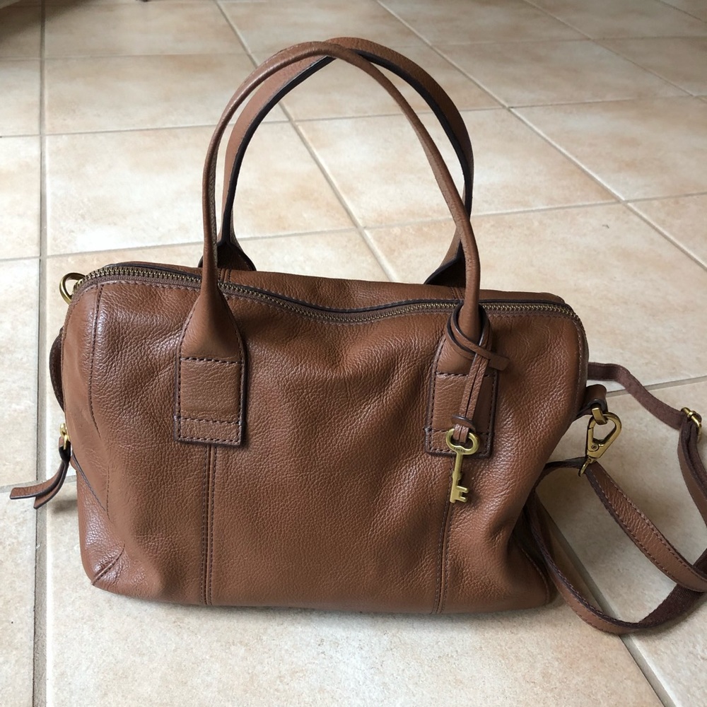 Fossil brown leather purse